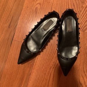 Studded Flats - Pointed Toe